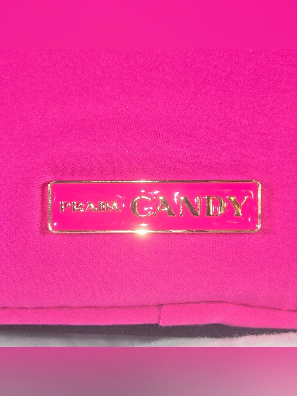 Prada Candy Fuchsia and Black Cosmetic Case